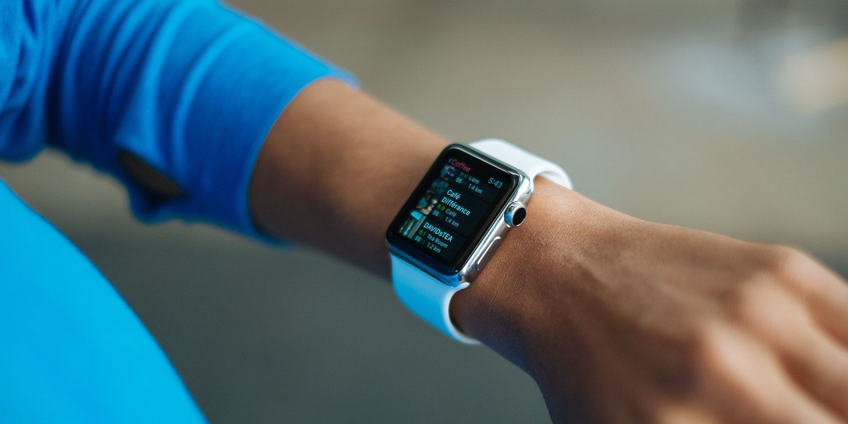 Man Wearing an Apple Watch